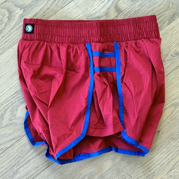 NWT Five The Label Dancewear Pretty In Pleats Short - Red Currant size YXL (12) - Picture 4 of 7